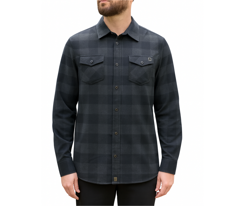 PREMIUM FLANNEL Charcoal/ Heather BLACK