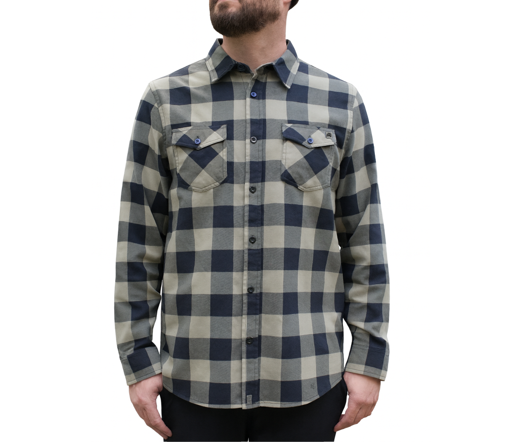 PREMIUM FLANNEL Coyote Olive / Black