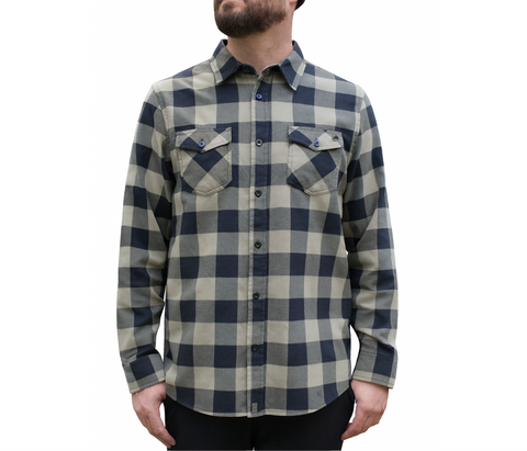 PREMIUM FLANNEL Coyote Olive / Black